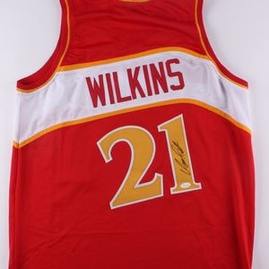 Autographed Dominique Wilkins Jersey AND Ball